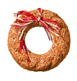 Mr. Bird Flaming Hot Feast Bird Seed Wreath