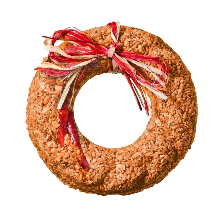 Mr. Bird Flaming Hot Feast Bird Seed Wreath