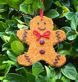 Mr. Bird Gingerbread Man Christmas Bird Seed Cookie Ornament