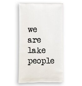 French Graffiti We Are Lake People Tea Towel