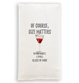 French Graffiti Of Course Size Matters Tea Towel