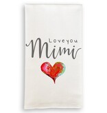 French Graffiti Love You Mimi Tea Towel