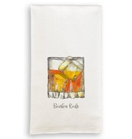 French Graffiti Bourbon Rocks Tea Towel