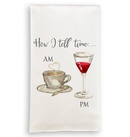 French Graffiti How I Tell Time Tea Towel