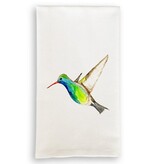 French Graffiti Hummingbird Tea Towel