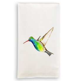 French Graffiti Hummingbird Tea Towel