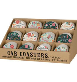 FLEURISH Religious Car Coaster (various)