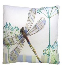 FLEURISH Dragonfly Wisp Outdoor Pillow 18x18