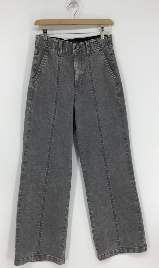 Democracy Light Grey 30/22” “AB” Solution Skyrise Wide Leg W/ Center Front Seams