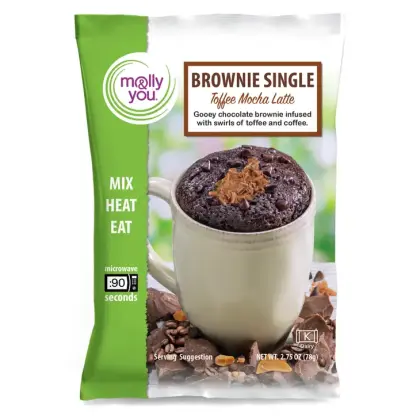 molly&you® Toffee Mocha Latte Brownie Microwave Single