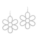 Meghan Browne Style Silver Orchid Earrings