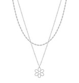 Meghan Browne Style Silver Blossom Necklace