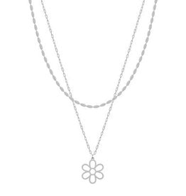 Meghan Browne Style Silver Blossom Necklace