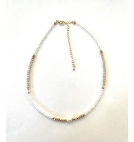 Meghan Browne Style White Dandy Necklace