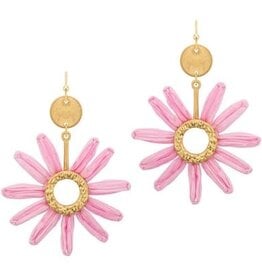 Meghan Browne Style Pink Petunia Earrings