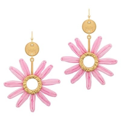 Meghan Browne Style Pink Petunia Earrings