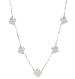 Meghan Browne Style Silver Baner Necklace