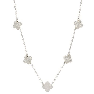Meghan Browne Style Silver Baner Necklace