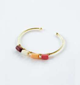 Emily Bangle Bracelet Coral