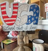 FLEURISH USA Land That I Love Topper