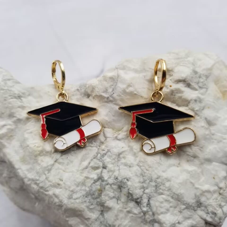 FLEURISH Graduation Gift Enamel Earrings