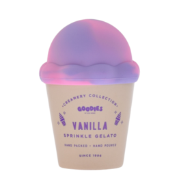 DW Candles Vanilla Sprinkle Gelato Candle w/ Silicone Lid Ivory 10.8 oz