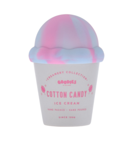 DW Candles Cotton Candy Ice Cream Candle w/ Silicone Lid White 10.8 oz