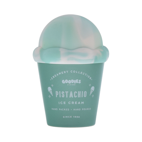 Pistachio Ice Cream Candle w/ Silicone Lid Green10.8 oz