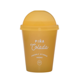 DW Candles Pina Colada Candle w/ Silicone Lid Yellow 11.2 oz