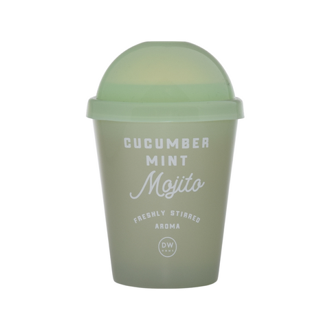 Cucumber Mint Mojito Candle w/ Silicone Lid Green 11.2 oz