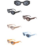 FLEURISH Geometric Oval Slim Fashion Round Cat Eye Sunglasses (various)