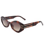 FLEURISH Geometric Oval Slim Fashion Round Cat Eye Sunglasses (various)