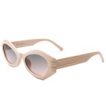 FLEURISH Geometric Oval Slim Fashion Round Cat Eye Sunglasses (various)