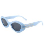 FLEURISH Geometric Oval Slim Fashion Round Cat Eye Sunglasses (various)