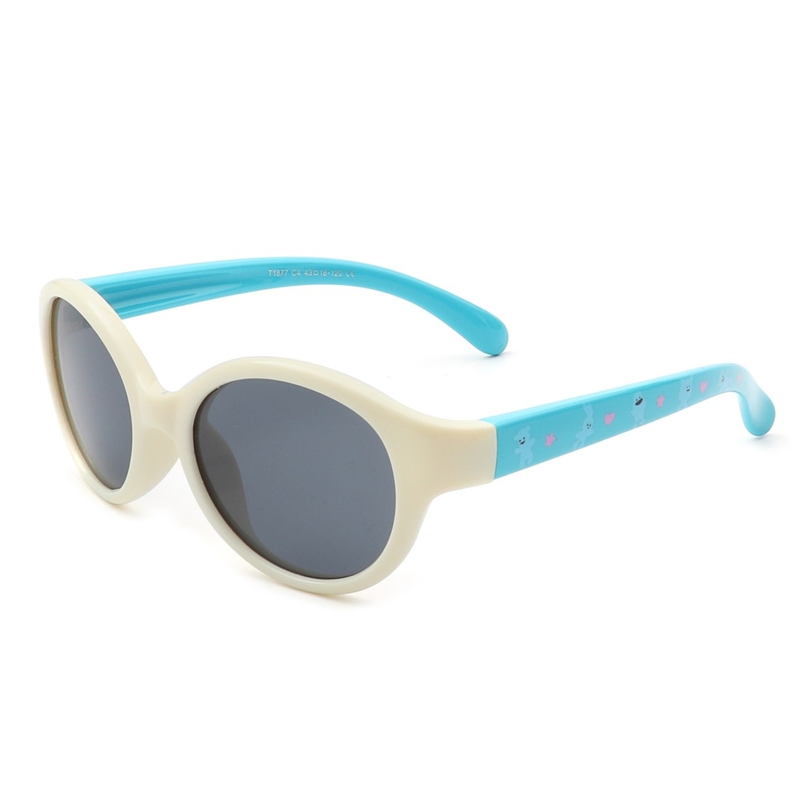 FLEURISH Kids Round Cat Eye Polarized Children Fashion Sunglasses (various)