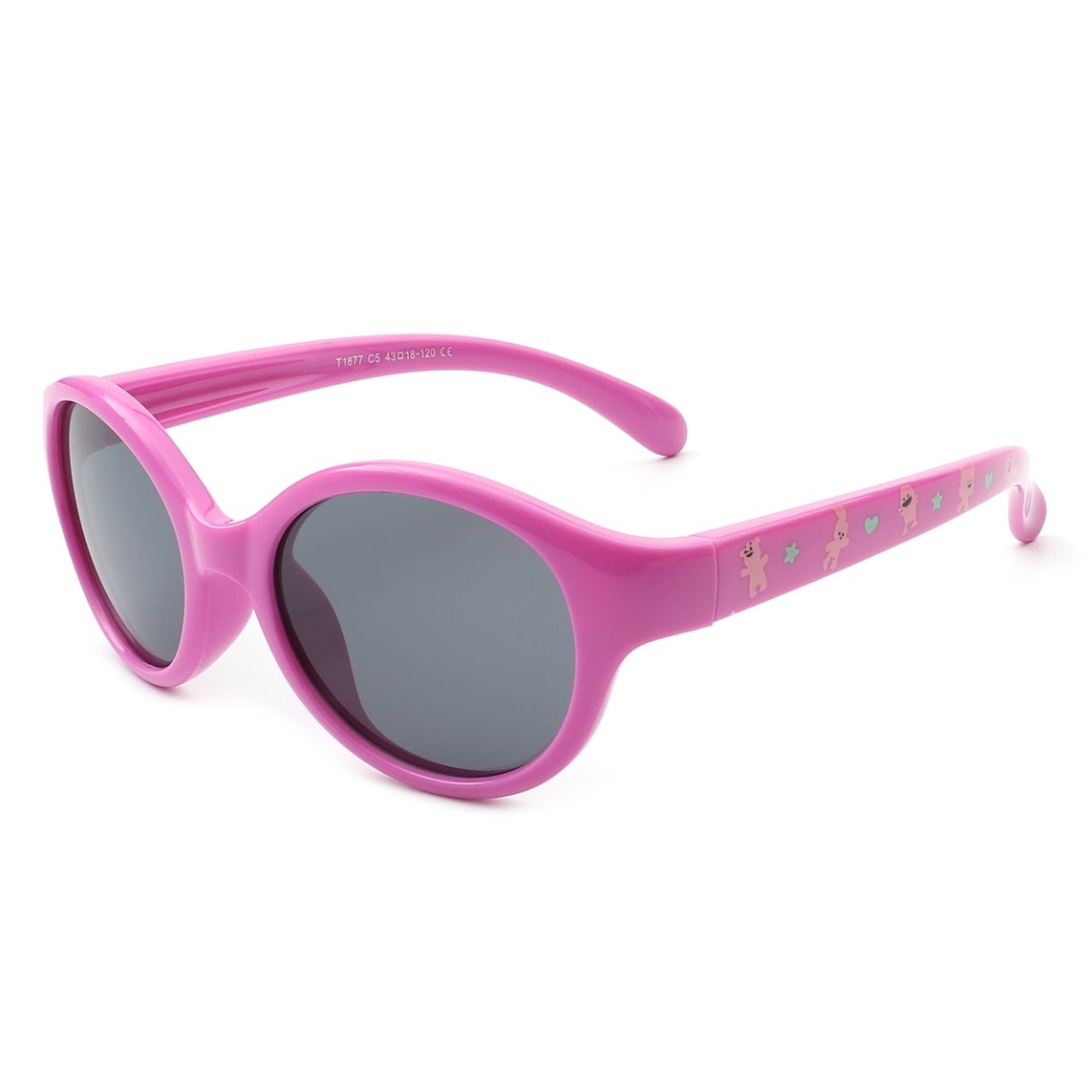 FLEURISH Kids Round Cat Eye Polarized Children Fashion Sunglasses (various)
