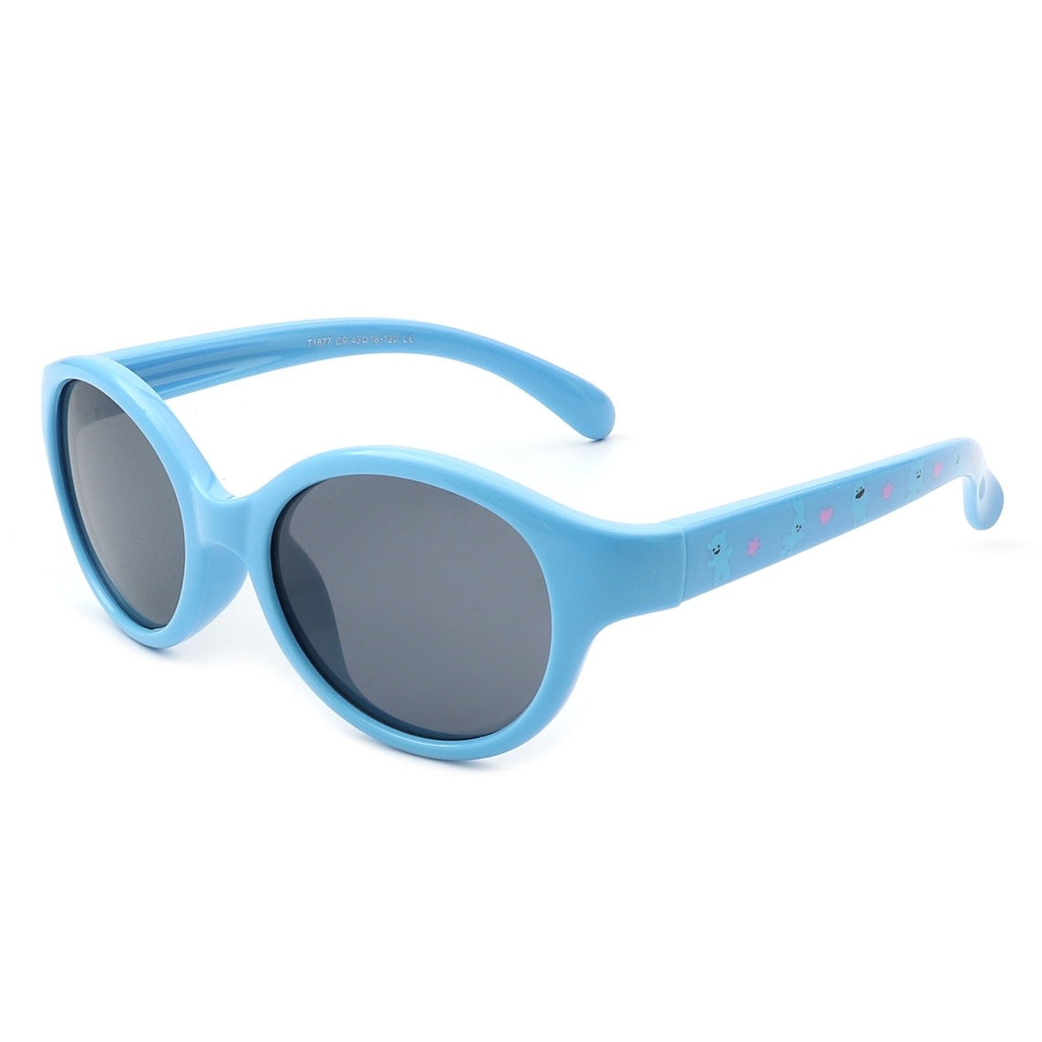 FLEURISH Kids Round Cat Eye Polarized Children Fashion Sunglasses (various)
