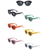 FLEURISH Square Horn Rimmed Small Fashion Color Pop Sunglasses (various) *great for kids too