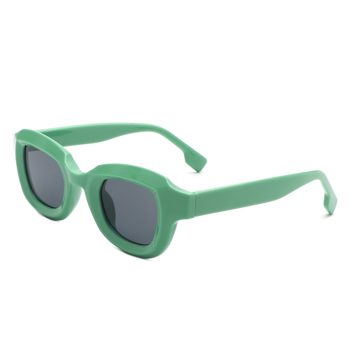 FLEURISH Square Horn Rimmed Small Fashion Color Pop Sunglasses (various) *great for kids too