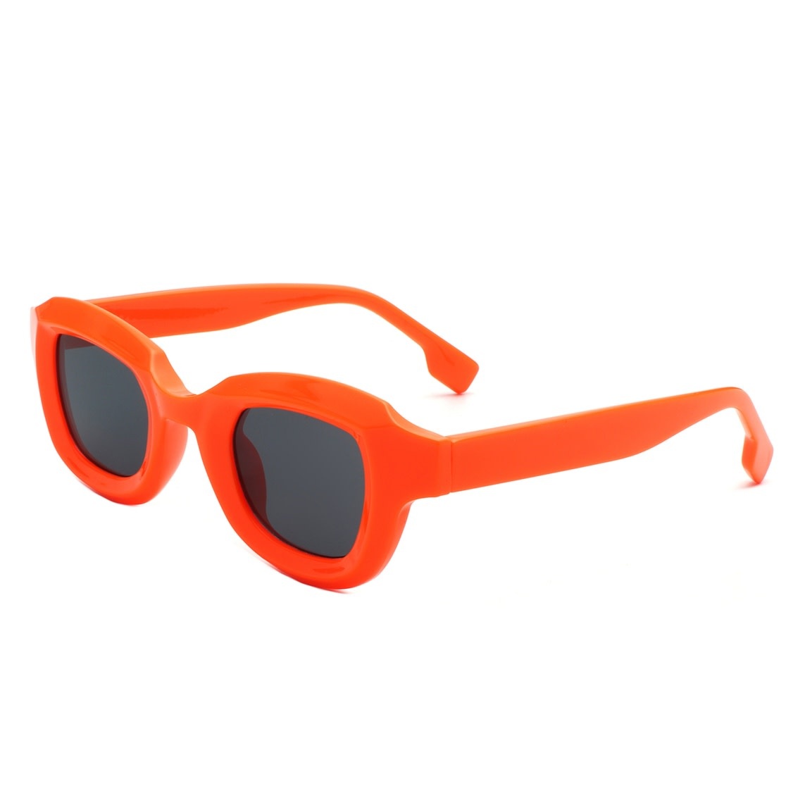 FLEURISH Square Horn Rimmed Small Fashion Color Pop Sunglasses (various) *great for kids too