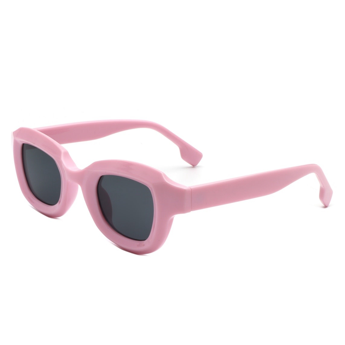 FLEURISH Square Horn Rimmed Small Fashion Color Pop Sunglasses (various) *great for kids too