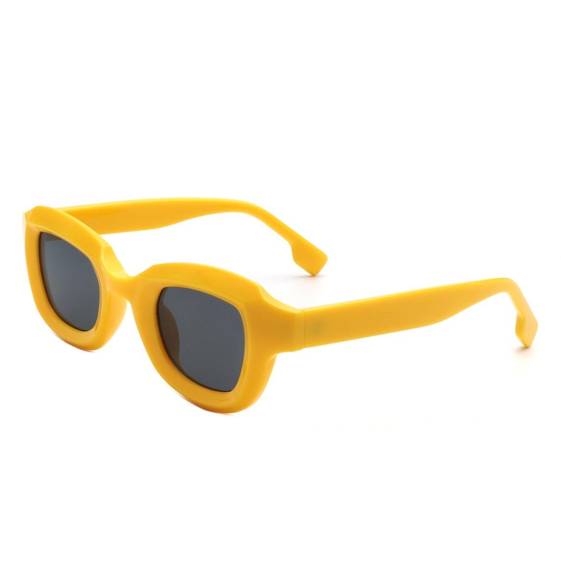 FLEURISH Square Horn Rimmed Small Fashion Color Pop Sunglasses (various) *great for kids too
