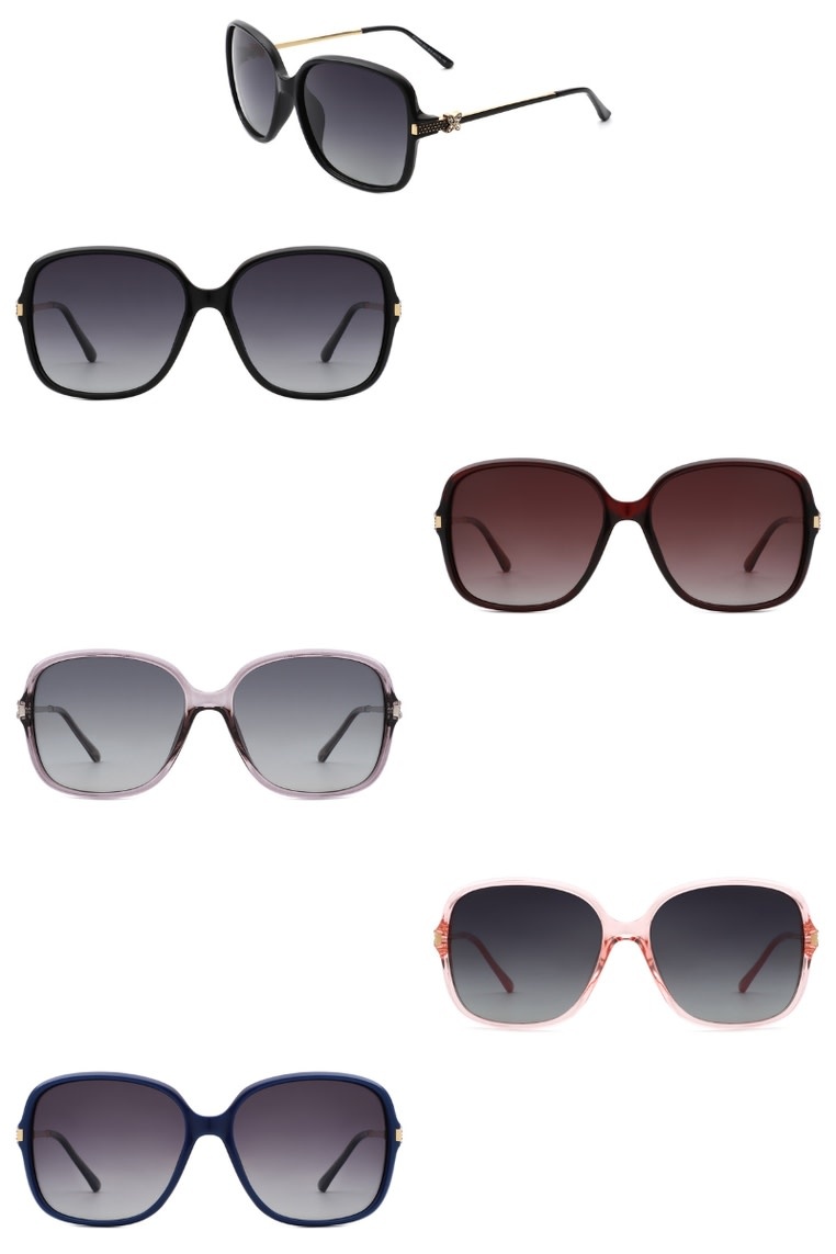 FLEURISH Women Fashion Square Oversize Polarized Chic Sunglasses (various)