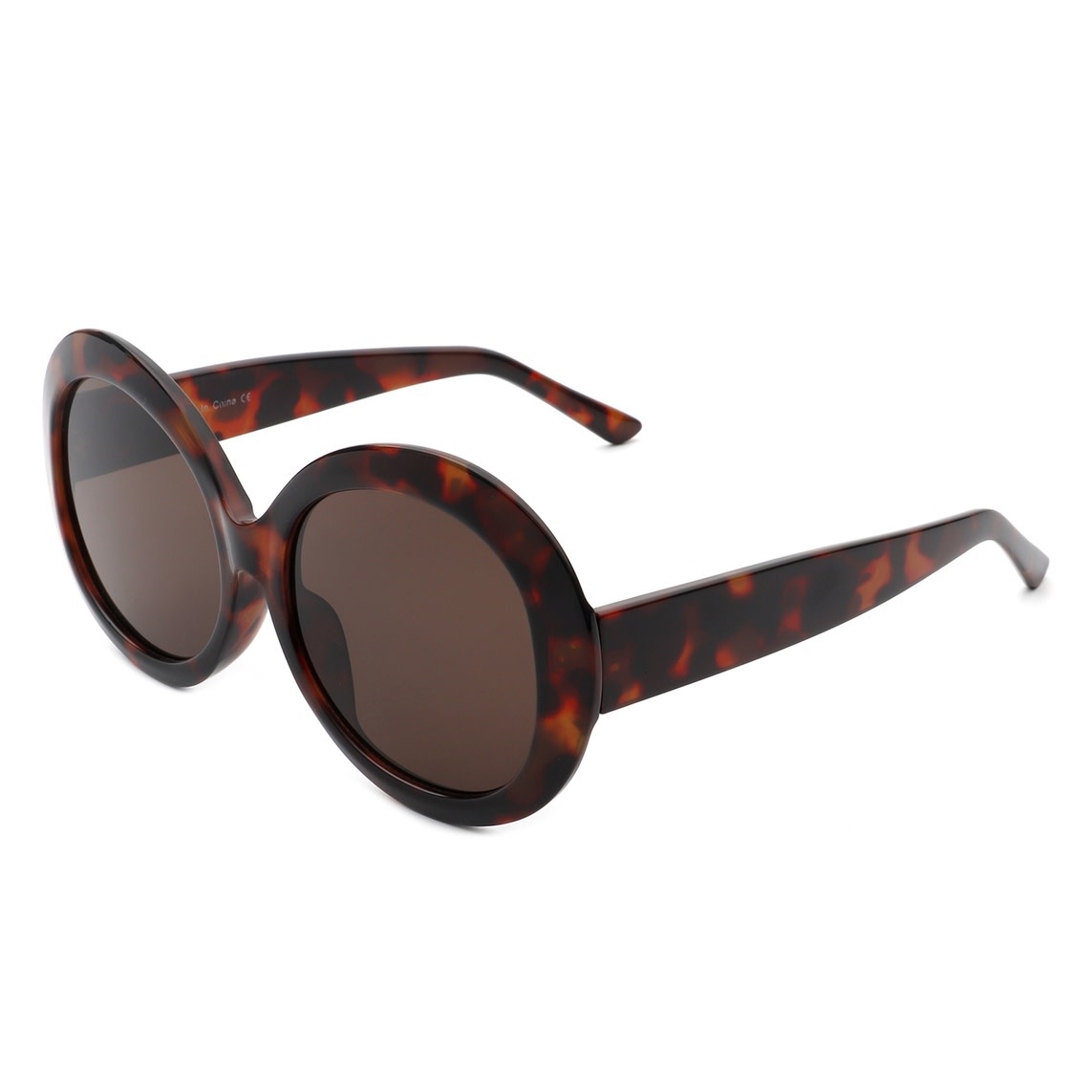 FLEURISH Women Oversize Retro Circle Large Fashion Round Sunglasses (various)