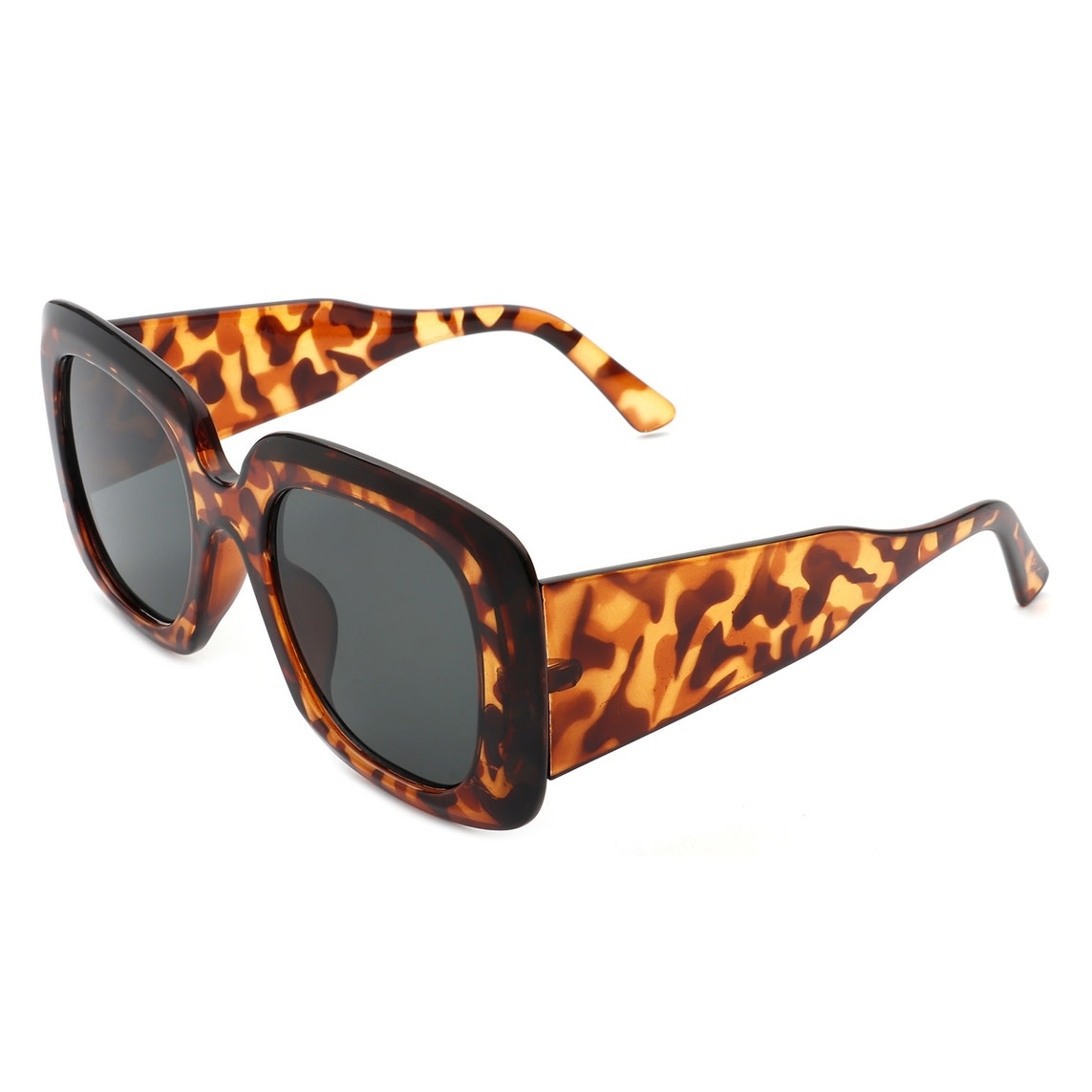 FLEURISH Women Retro Square Oversized Chunky Fashion Sunglasses (various)