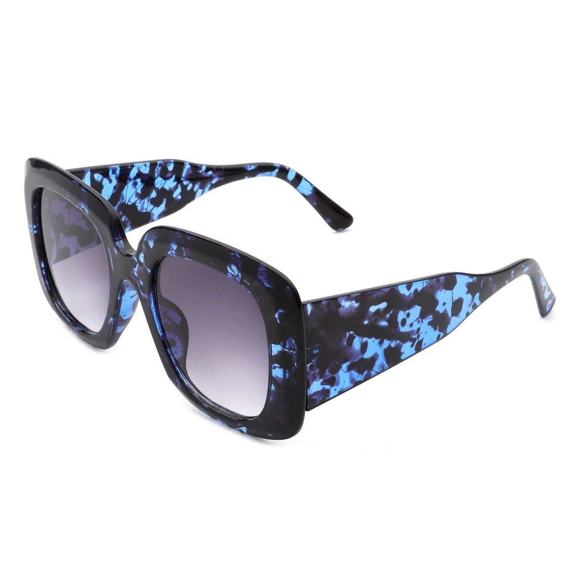 FLEURISH Women Retro Square Oversized Chunky Fashion Sunglasses (various)