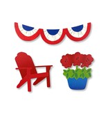Roeda Studio Patriotic Front Porch Magnets S/3
