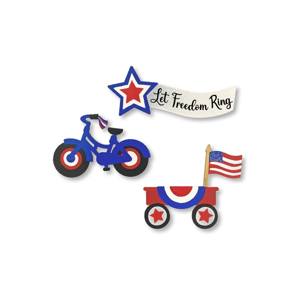 Roeda Studio Patriotic Parade Magnets S/3