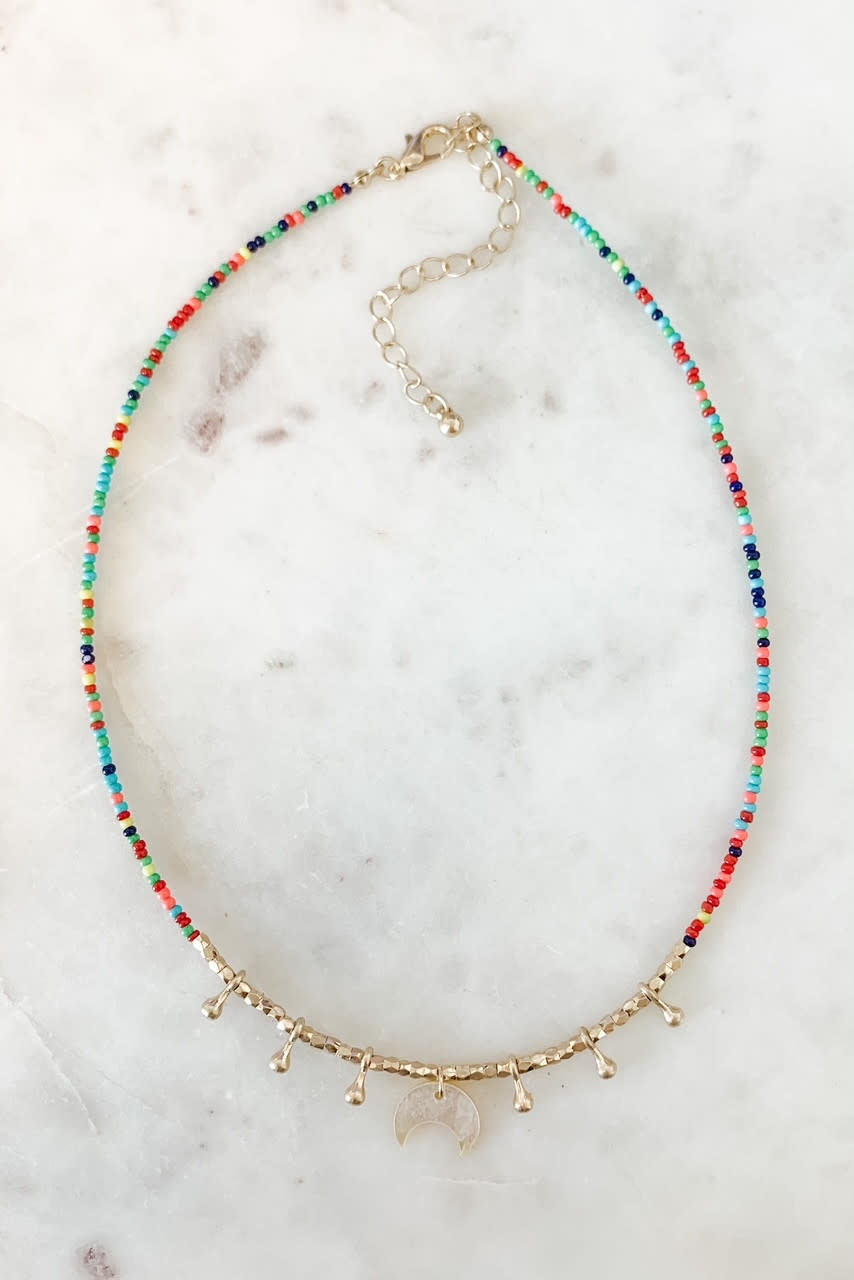 Lou & Co. Multi Seed Bead Collar Necklace