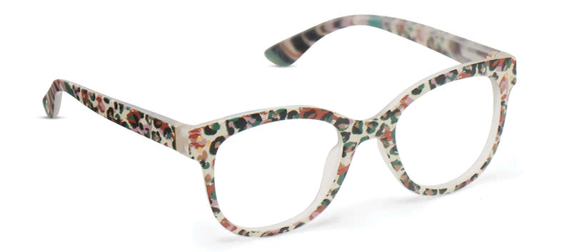 Peepers Cream Leopard Oasis Blue Light Reading Glasses